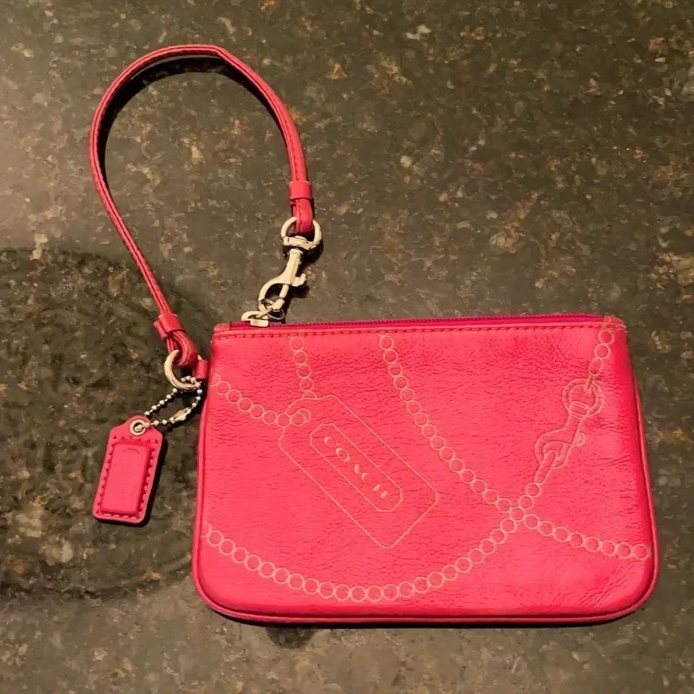 *Coach* Wristlet ButterSoft Leather Pearl Strand